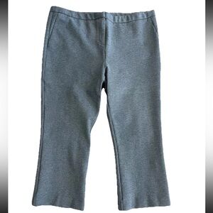 Max & MIA Heather gray pull on cropped dress‎ pants-Ladies XL-EUC-faux pockets